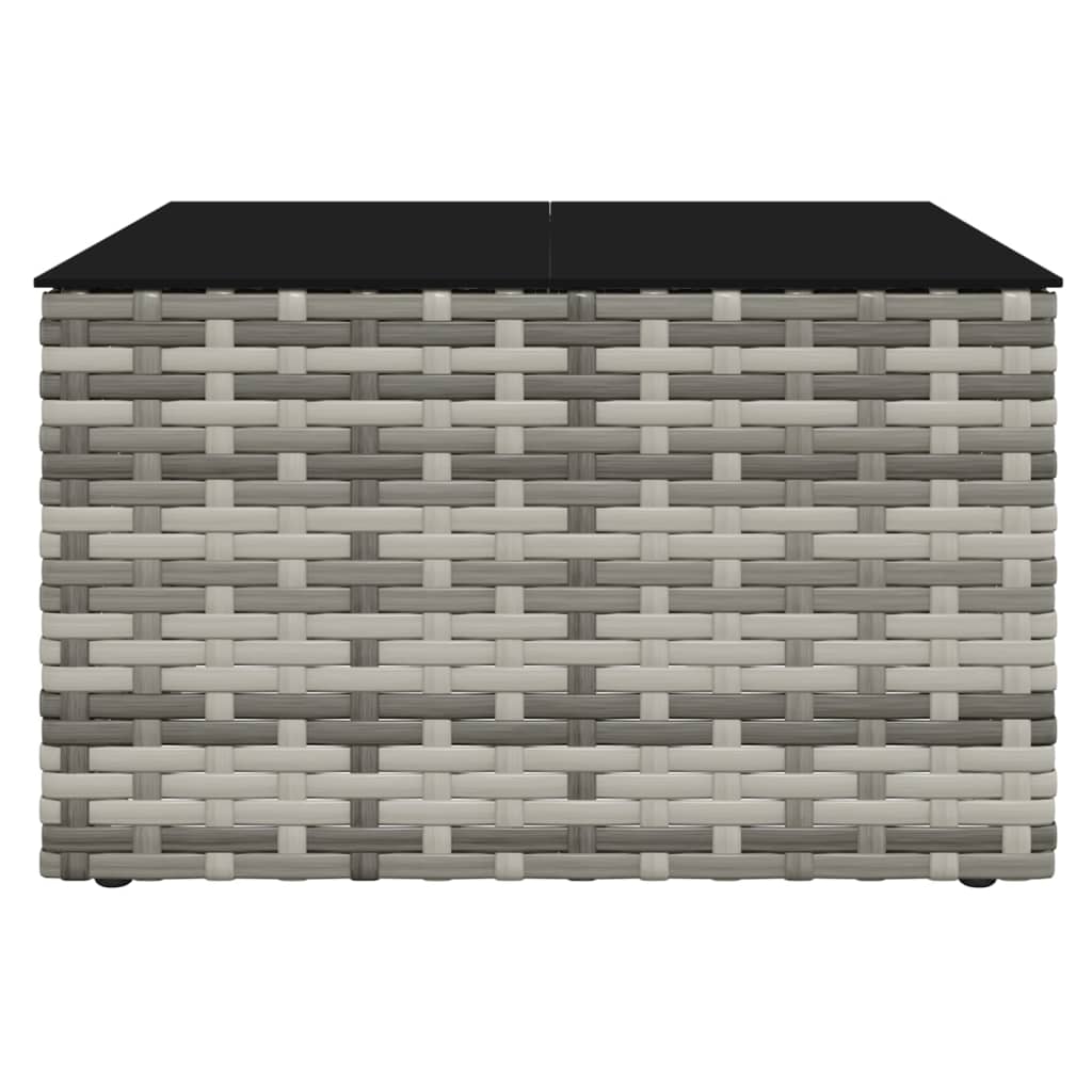 2 részes szürke polyrattan kerti ülőgarnitúra párnákkal