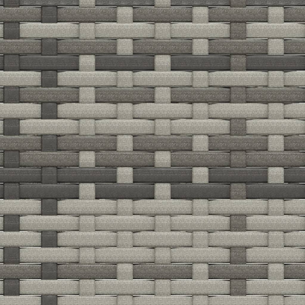 2 részes szürke polyrattan kerti ülőgarnitúra párnákkal