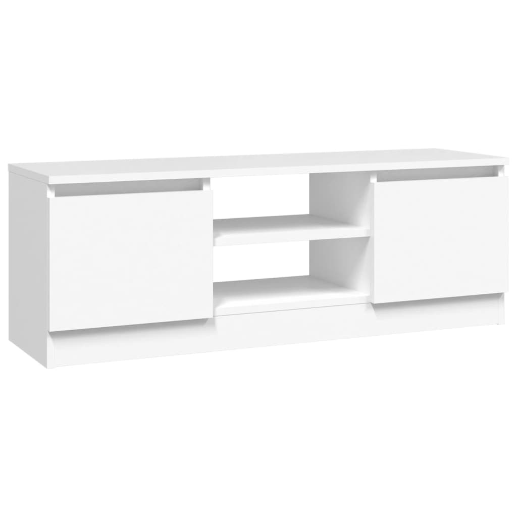 Fehér tv-szekrény ajtóval 102 x 30 x 36 cm Fehér tv-szekrény ajtóval 102 x 30 x 36 cm