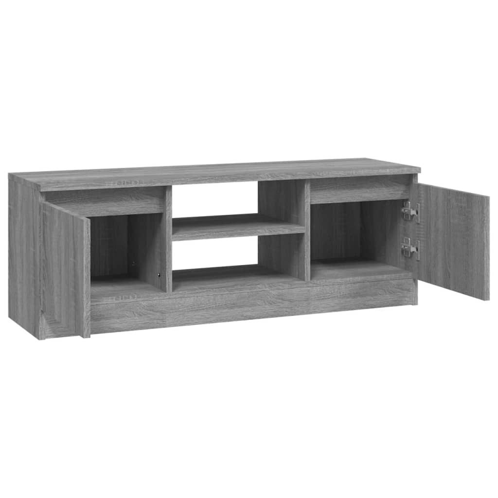 Szürke sonoma színű tv-szekrény ajtóval 102 x 30 x 36 cm