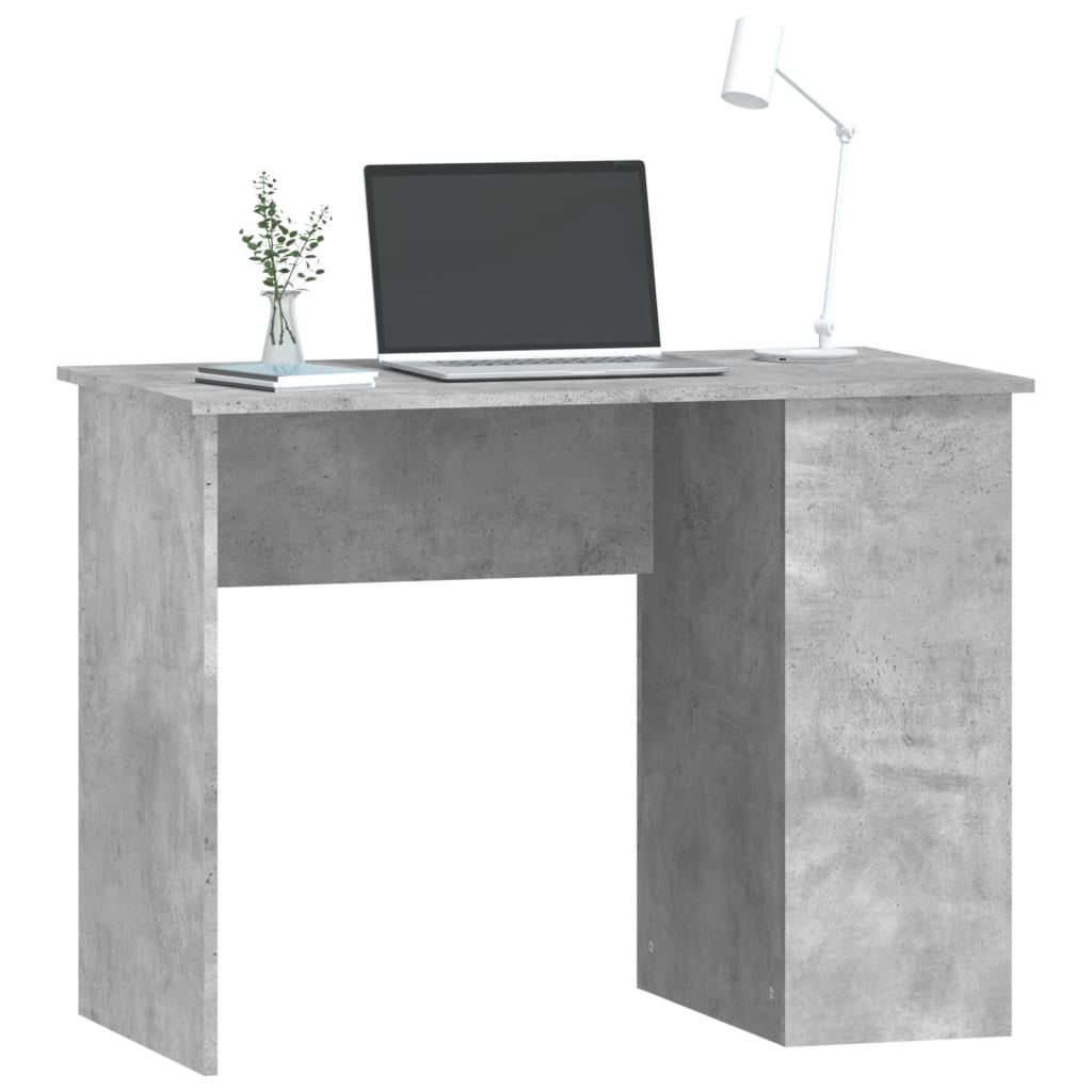 Betonszürke szerelt fa íróasztal 100 x 55 x 75 cm