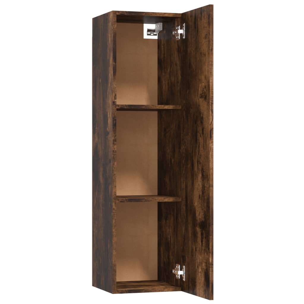 Füstös tölgyszínű falra szerelhető tv-szekrény 30,5x30x110 cm Füstös tölgyszínű falra szerelhető tv-szekrény 30,5x30x110 cm