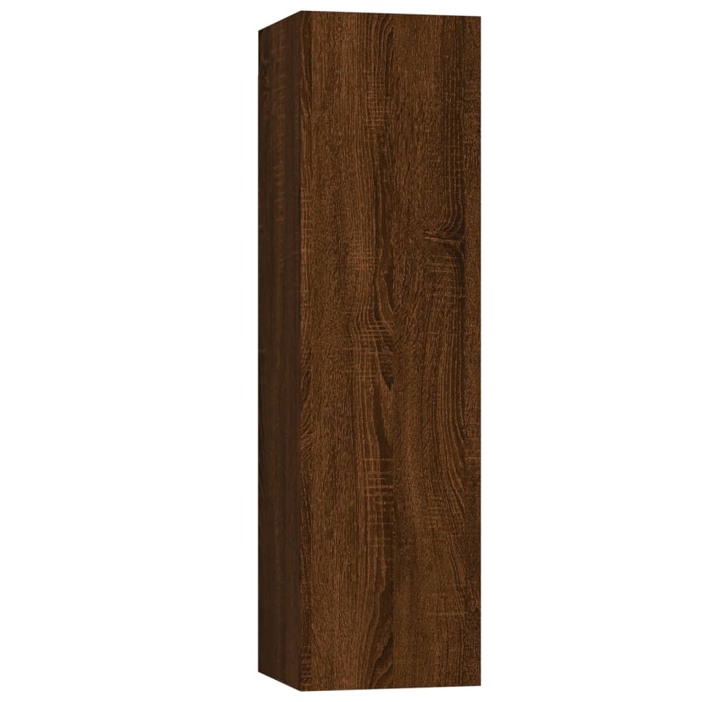 Barna tölgy falra szerelhető tv-szekrény 30,5x30x110 cm Barna tölgy falra szerelhető tv-szekrény 30,5x30x110 cm