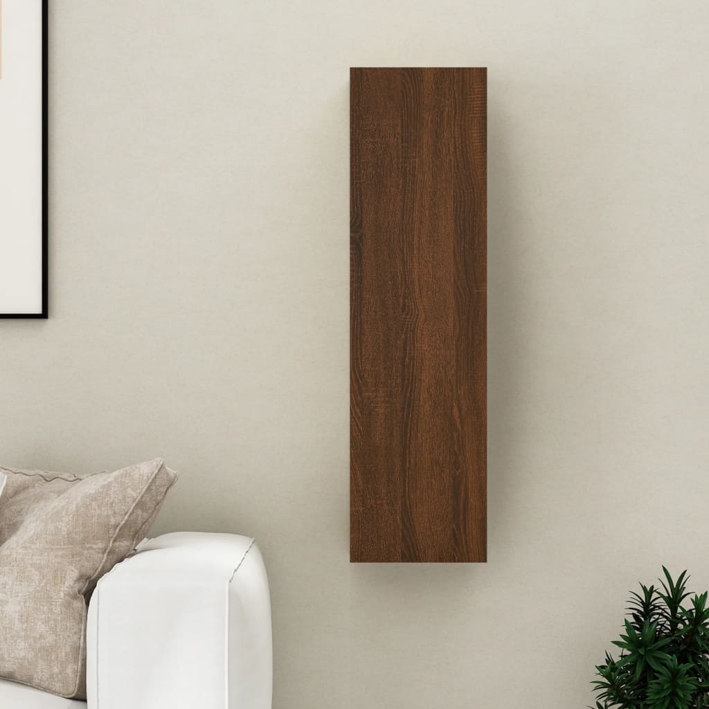 Barna tölgy falra szerelhető tv-szekrény 30,5x30x110 cm Barna tölgy falra szerelhető tv-szekrény 30,5x30x110 cm