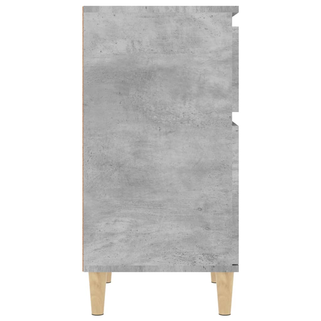 2 db betonszürke éjjeliszekrény 40 x 35 x 70 cm