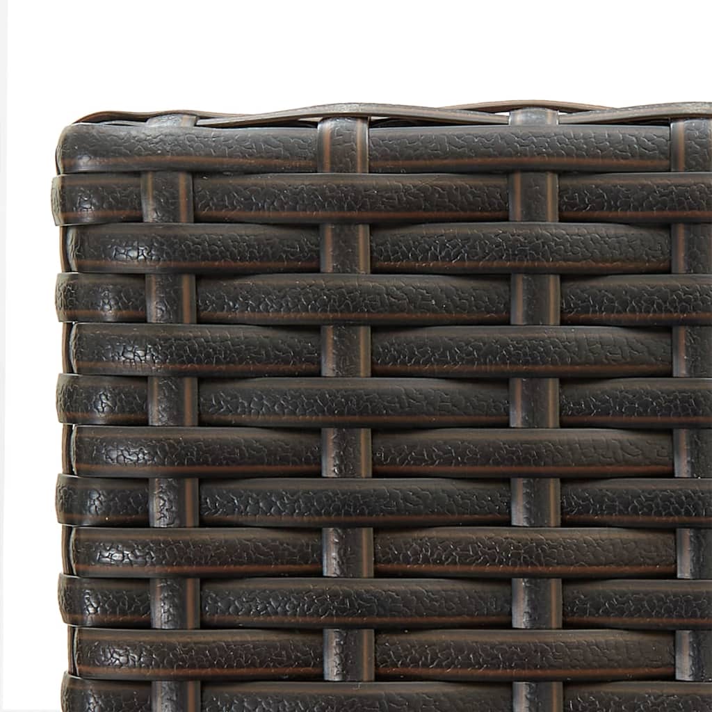 2 db barna polyrattan bárszék