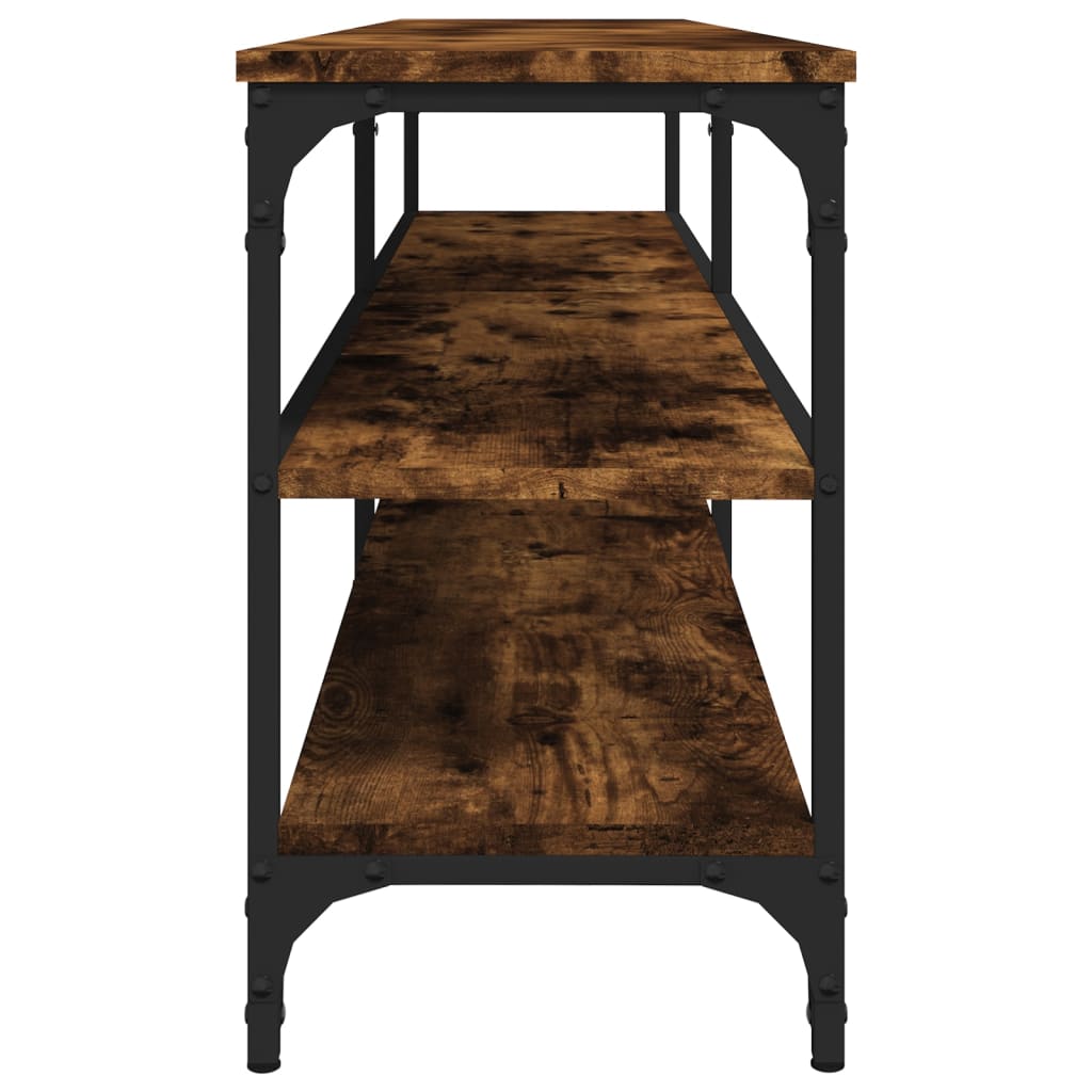 Füstös tölgyszínű szerelt fa tv-szekrény 160x30x50 cm