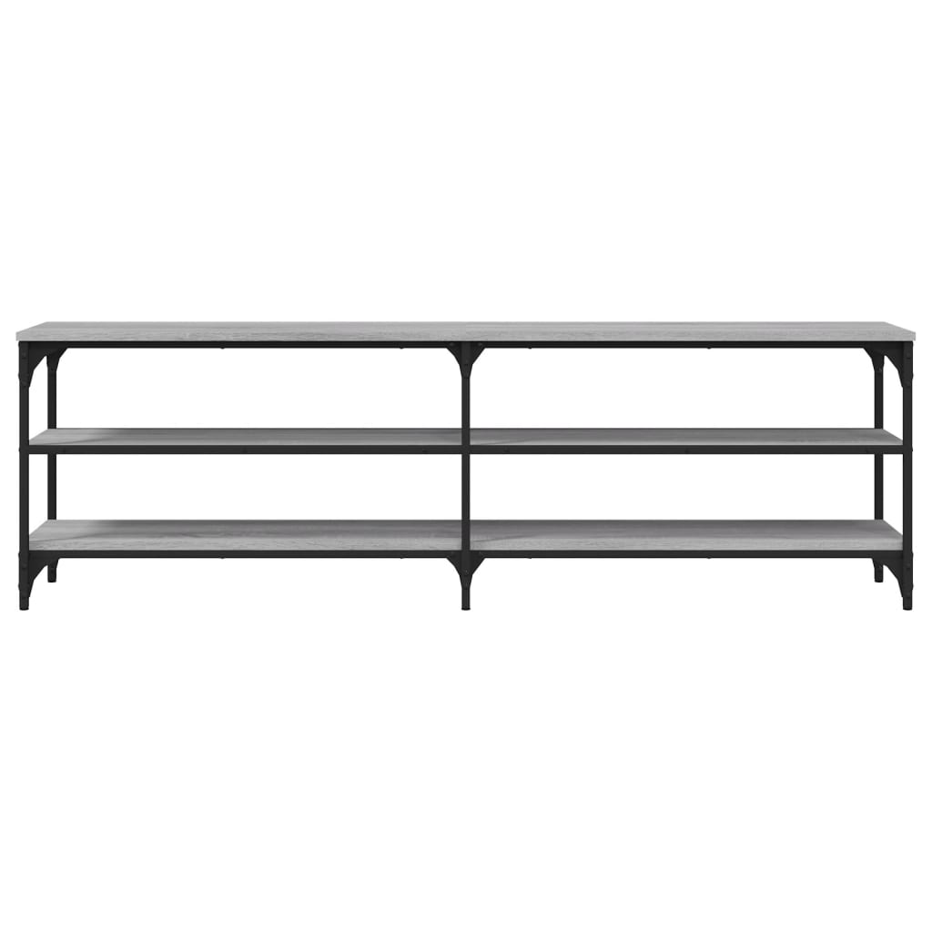 Szürke sonoma színű szerelt fa tv-szekrény 160 x 30 x 50 cm Szürke sonoma színű szerelt fa tv-szekrény 160 x 30 x 50 cm