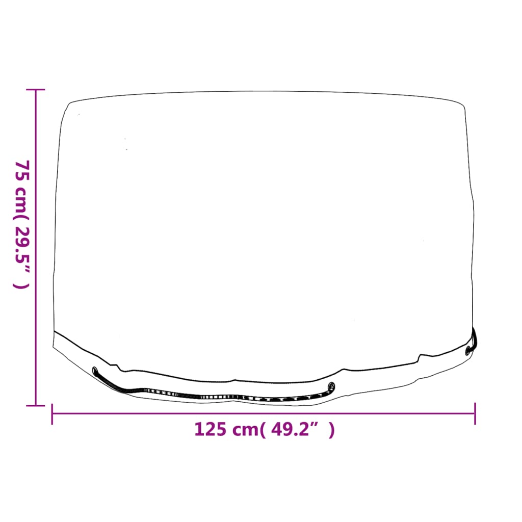 2 db kerek kerti bútorhuzat 6 fűzőlyukkal ø125 x 75 cm 2 db kerek kerti bútorhuzat 6 fűzőlyukkal ø125 x 75 cm