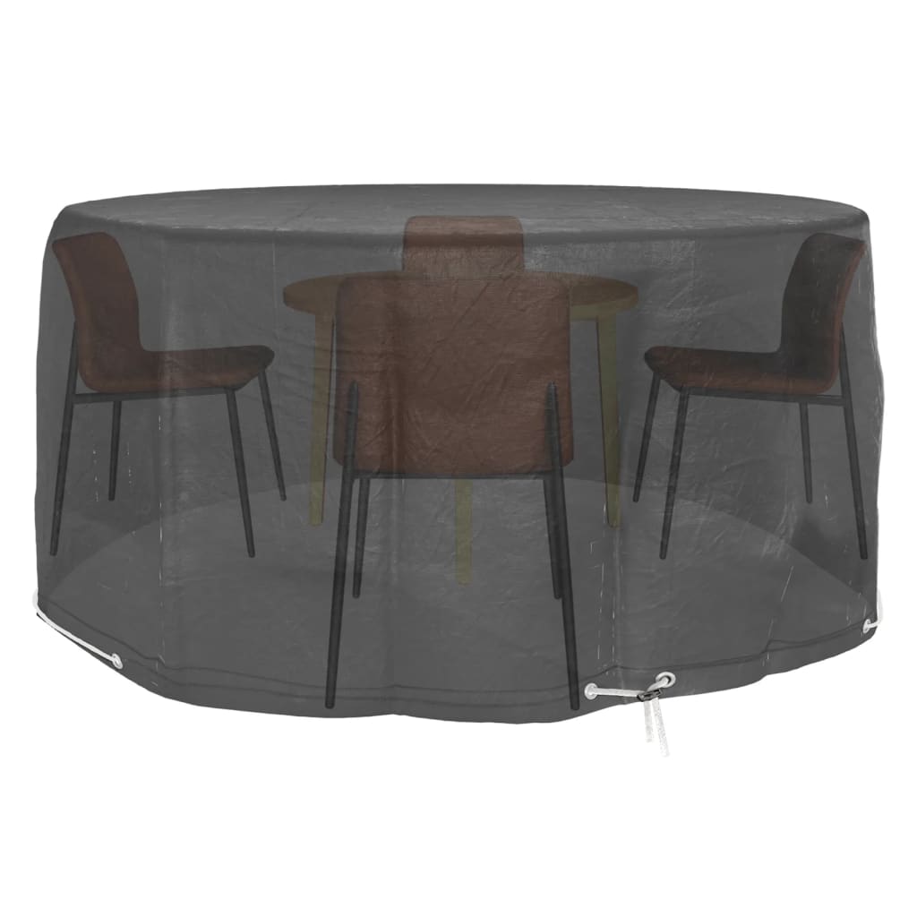 2 db kerek kerti bútorhuzat 10 fűzőlyukkal ø230 x 90 cm