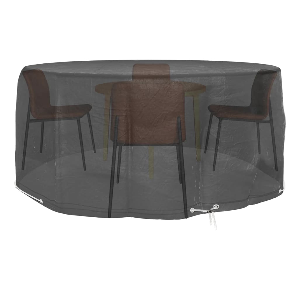 2 db kerek kerti bútorhuzat 10 fűzőlyukkal ø260 x 90 cm