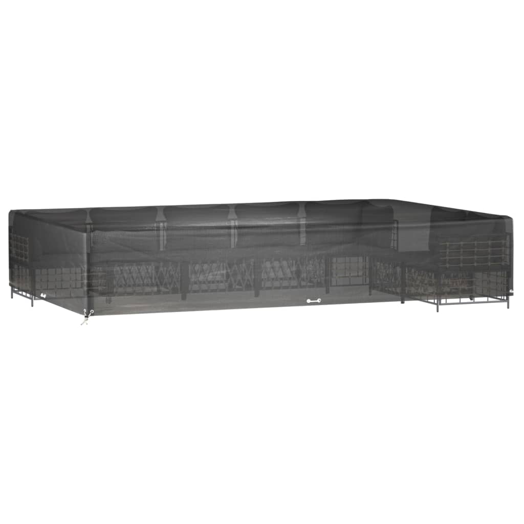 2 db téglalap alakú kerti bútorhuzat 16 fűzőlyukkal 325x205x60
