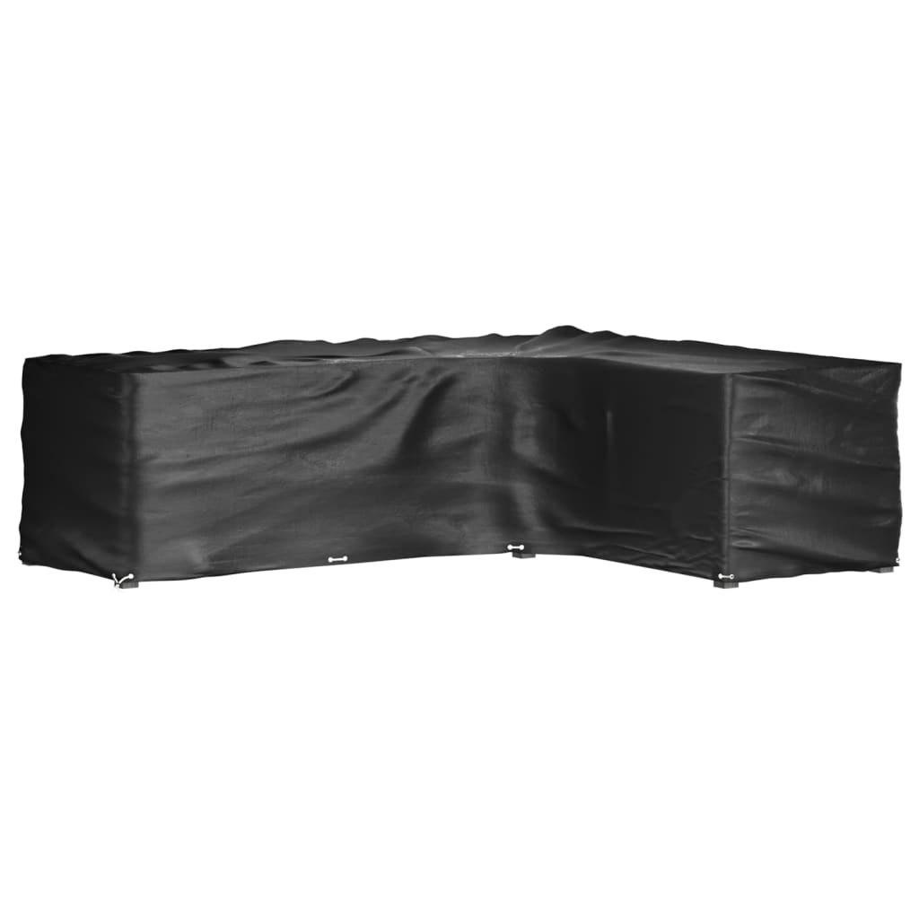 2 db l-alakú kerti bútorhuzat 16 fűzőlyukkal 260x210x80 cm