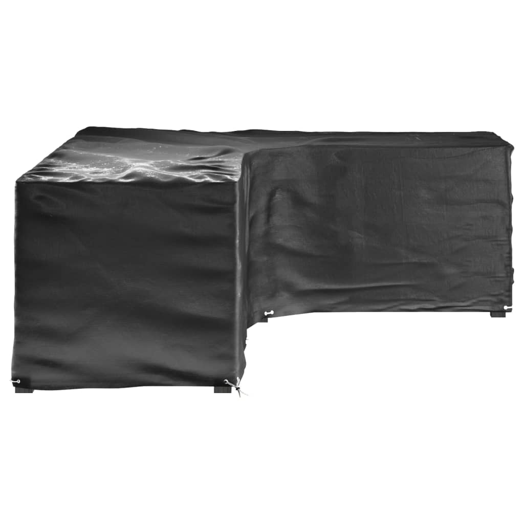 2 db l-alakú kerti bútorhuzat 16 fűzőlyukkal 260x210x80 cm