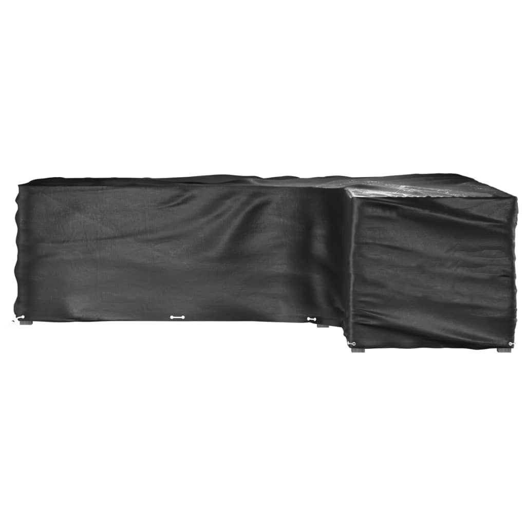 2 db l-alakú kerti bútorhuzat 16 fűzőlyukkal 260x210x80 cm