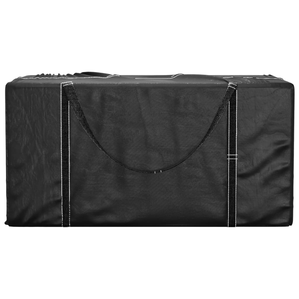 2 db fekete polietilén kerti párnatároló zsák 150 x 75 x 75 cm