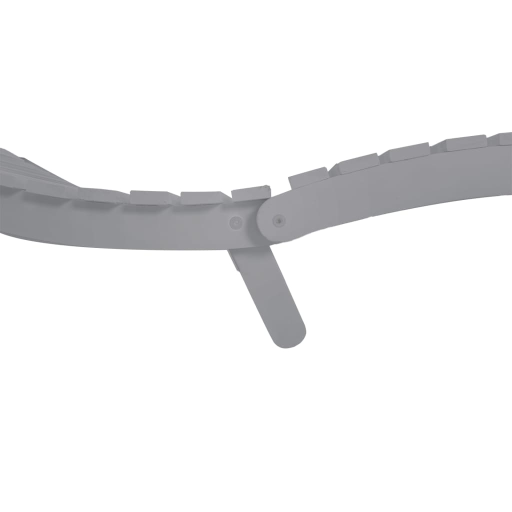 2 db szürke tömör akácfa napágy 184 x 55 x 64 cm