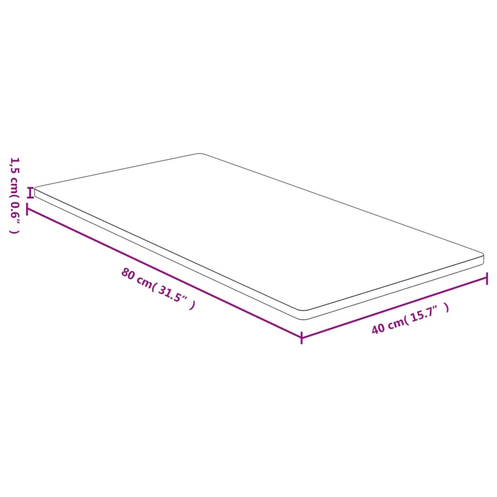 Bambusz asztallap 40 x 80 x 1,5 cm Bambusz asztallap 40 x 80 x 1,5 cm