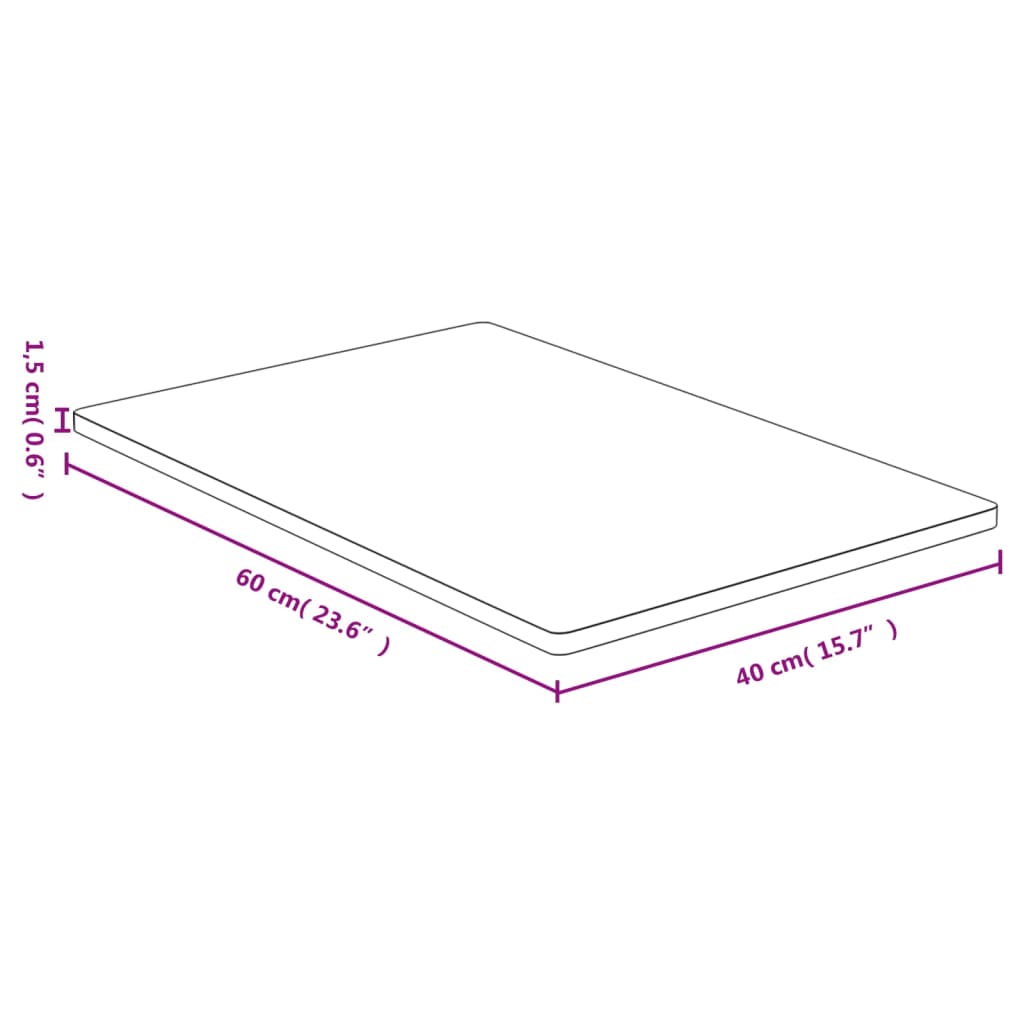 Bambusz asztallap 40 x 60 x 1,5 cm Bambusz asztallap 40 x 60 x 1,5 cm
