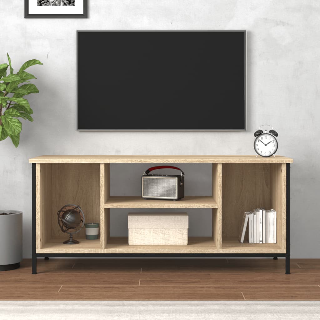 Sonoma tölgyszínű szerelt fa tv-szekrény 102x35x45 cm Sonoma tölgyszínű szerelt fa tv-szekrény 102x35x45 cm