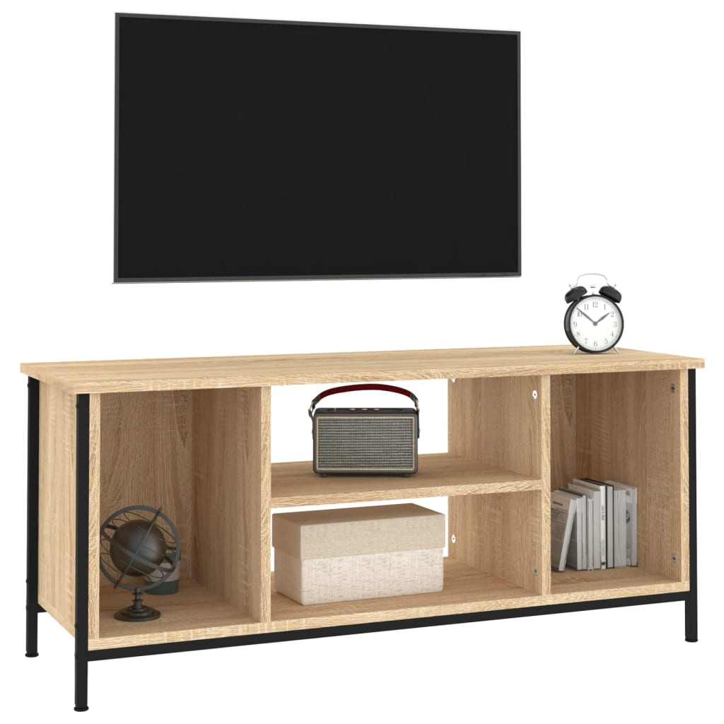 Sonoma tölgyszínű szerelt fa tv-szekrény 102x35x45 cm Sonoma tölgyszínű szerelt fa tv-szekrény 102x35x45 cm