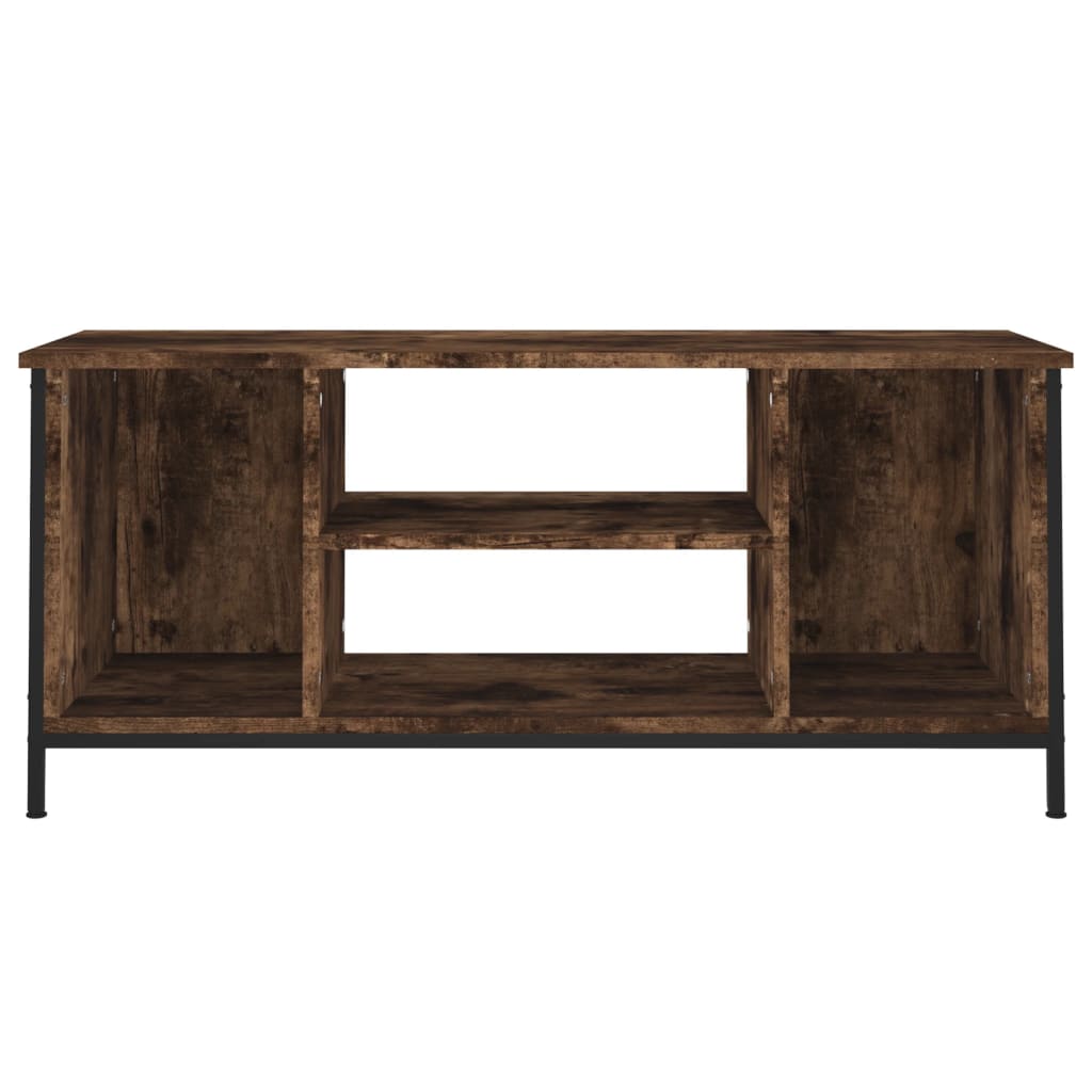 Füstös tölgyszínű szerelt fa tv-szekrény 102 x 35 x 45 cm Füstös tölgyszínű szerelt fa tv-szekrény 102 x 35 x 45 cm
