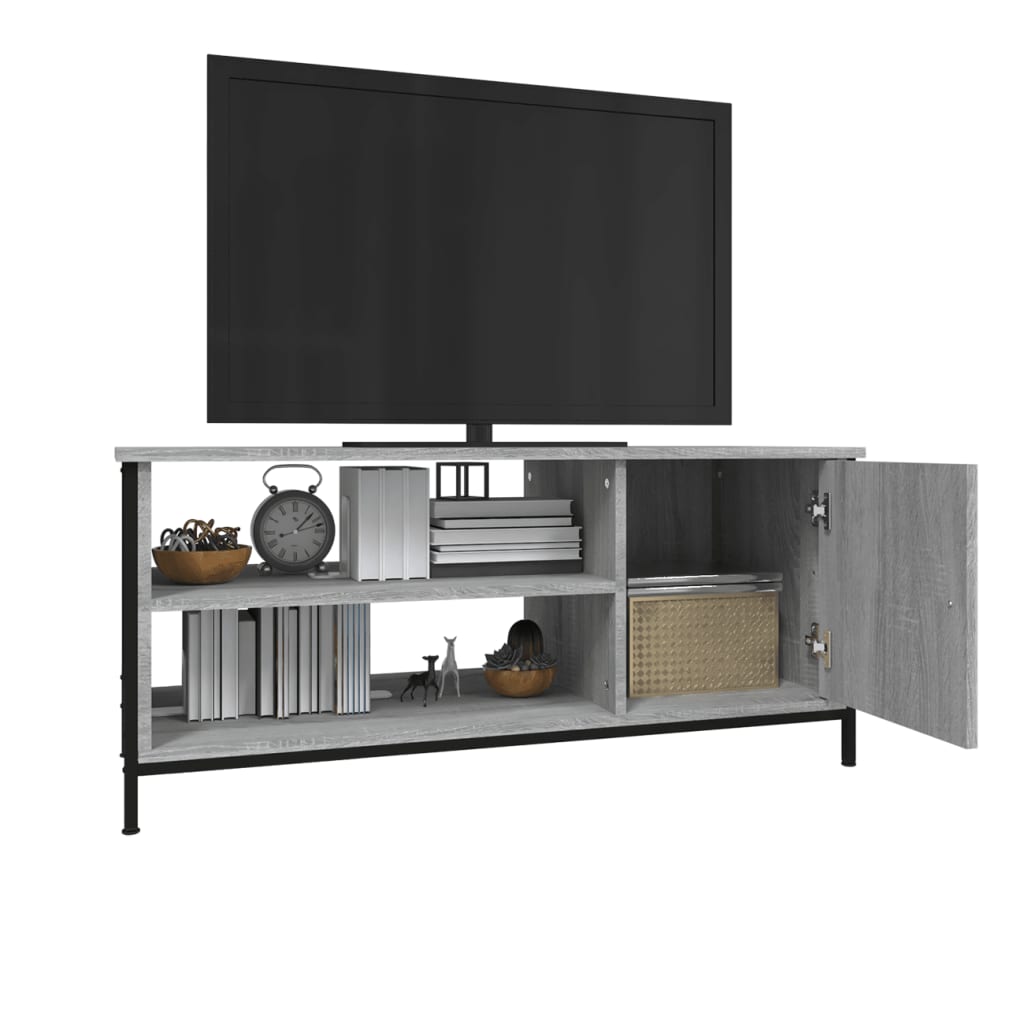 Szürke sonoma színű szerelt fa tv-szekrény 100x40x45 cm Szürke sonoma színű szerelt fa tv-szekrény 100x40x45 cm