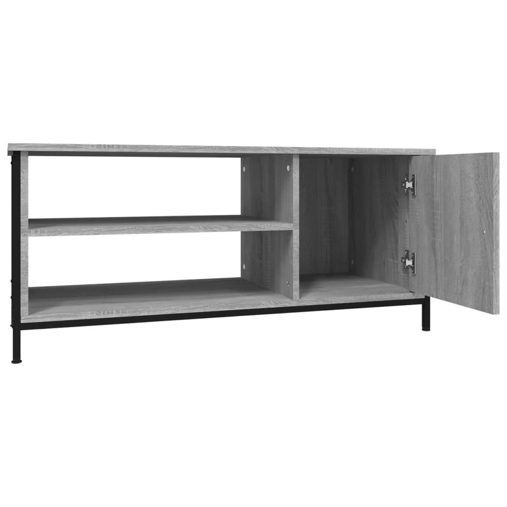 Szürke sonoma színű szerelt fa tv-szekrény 100x40x45 cm Szürke sonoma színű szerelt fa tv-szekrény 100x40x45 cm