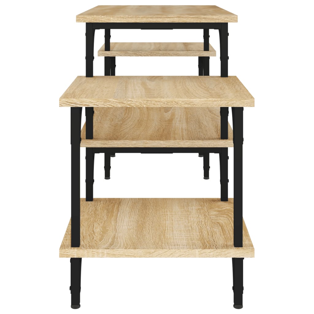 Sonoma tölgyszínű szerelt fa tv-szekrény 117x35x52 cm Sonoma tölgyszínű szerelt fa tv-szekrény 117x35x52 cm