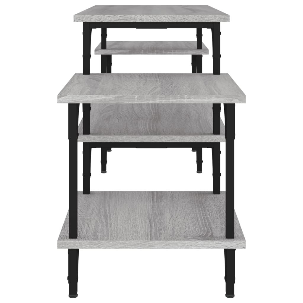 Szürke sonoma színű szerelt fa tv-szekrény 117x35x52 cm Szürke sonoma színű szerelt fa tv-szekrény 117x35x52 cm