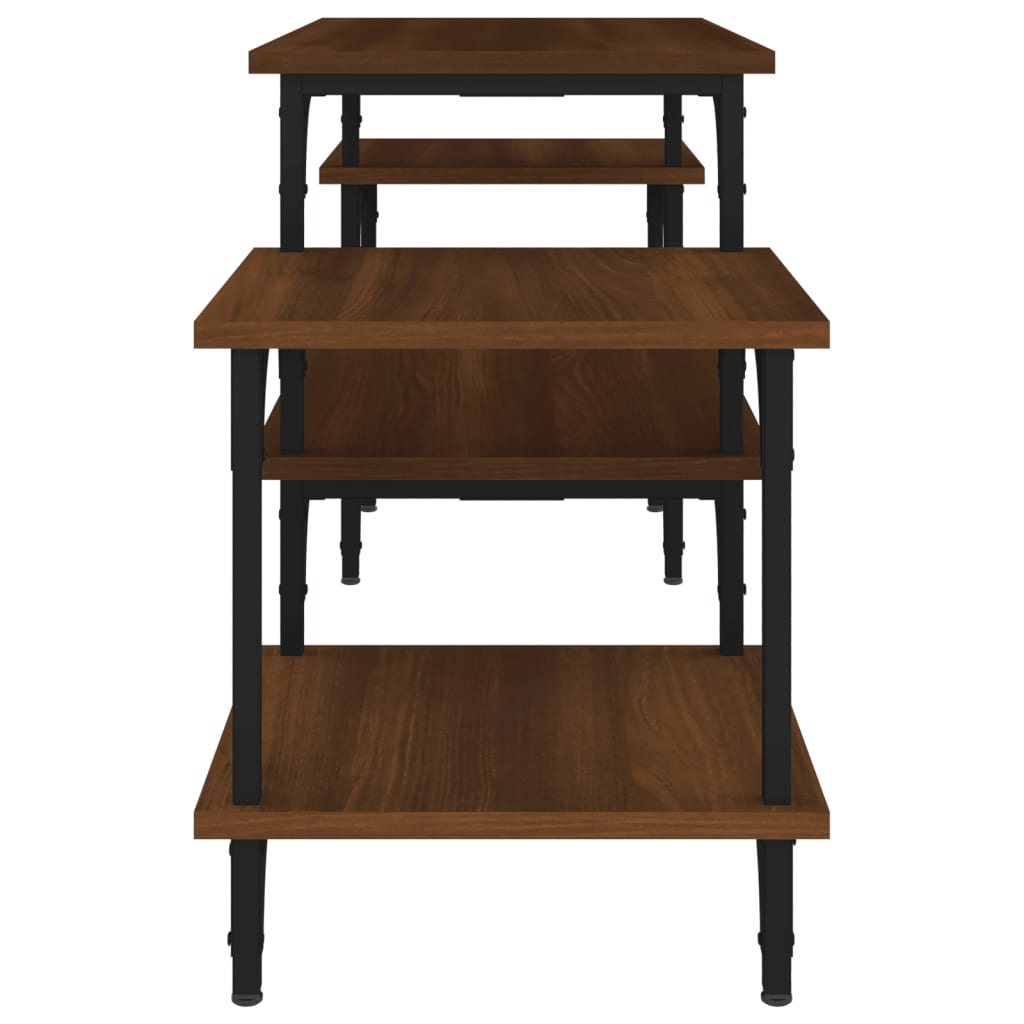 Barna tölgyszínű szerelt fa tv-szekrény 117 x 35 x 52 cm Barna tölgyszínű szerelt fa tv-szekrény 117 x 35 x 52 cm