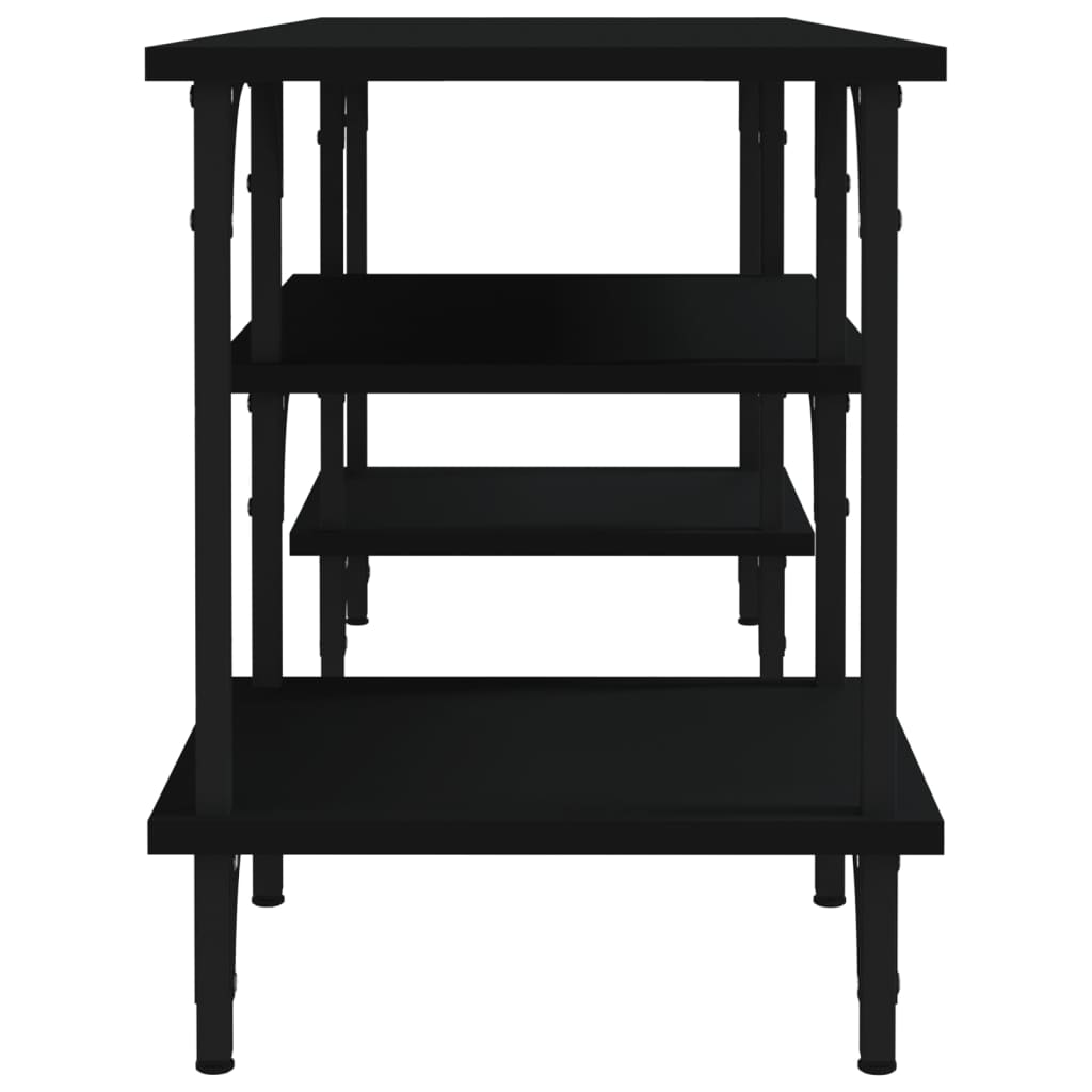 Fekete szerelt fa tv-szekrény 102x35x45,5 cm Fekete szerelt fa tv-szekrény 102x35x45,5 cm