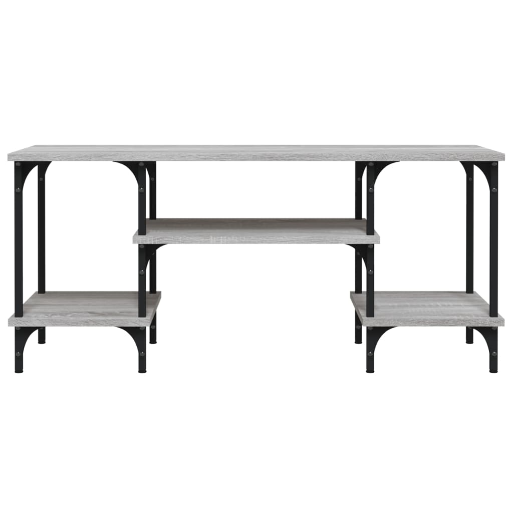 Szürke sonoma színű szerelt fa tv-szekrény 102x35x45,5 cm