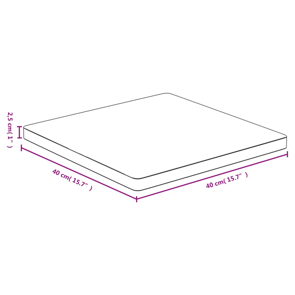 Bambusz asztallap 40 x 40 x 2,5 cm