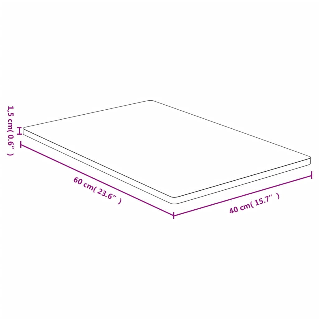 Bambusz asztallap 40 x 60 x 1,5 cm Bambusz asztallap 40 x 60 x 1,5 cm