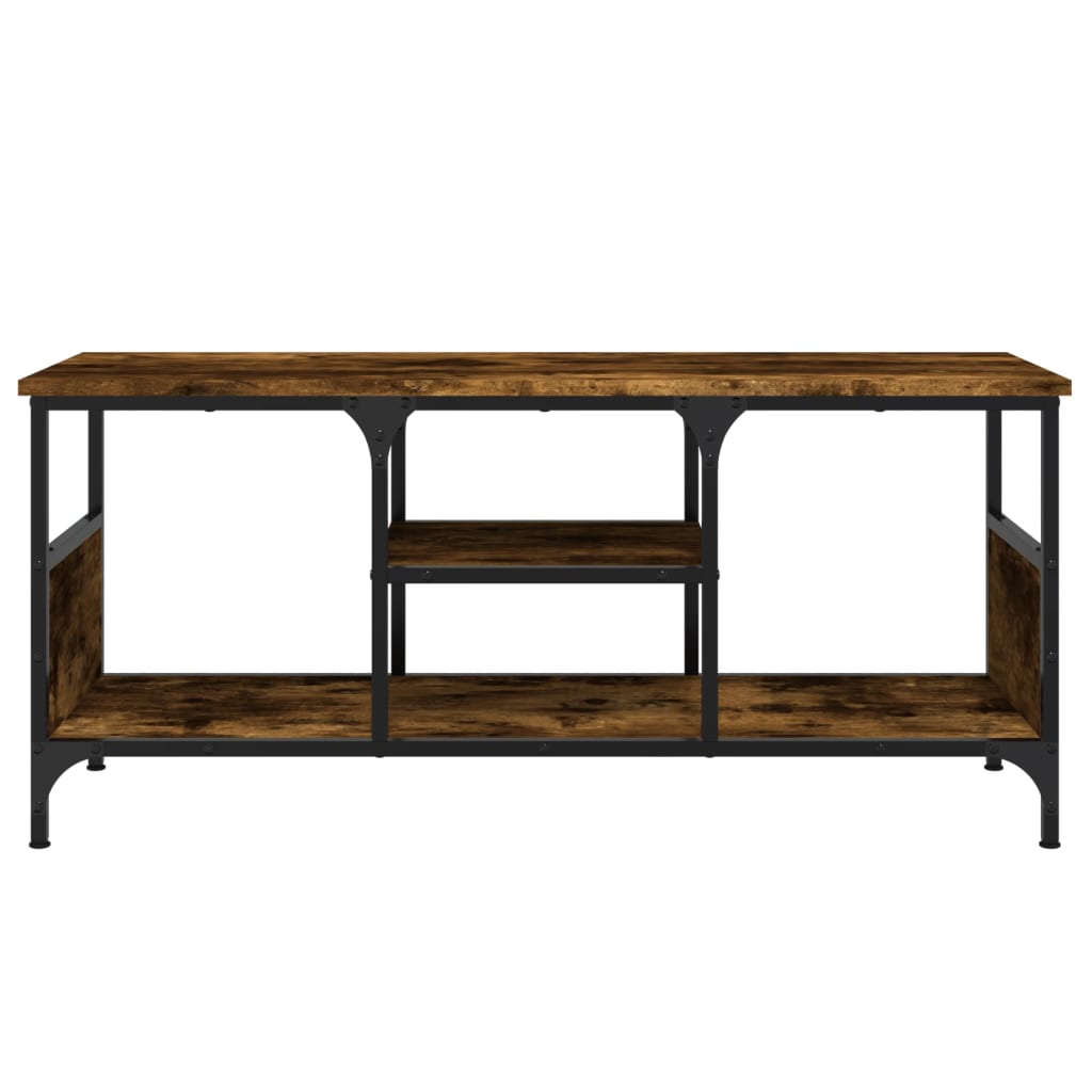 Sonoma-tölgyszínű szerelt fa és vas tv-szekrény 100x35x45 cm Sonoma-tölgyszínű szerelt fa és vas tv-szekrény 100x35x45 cm