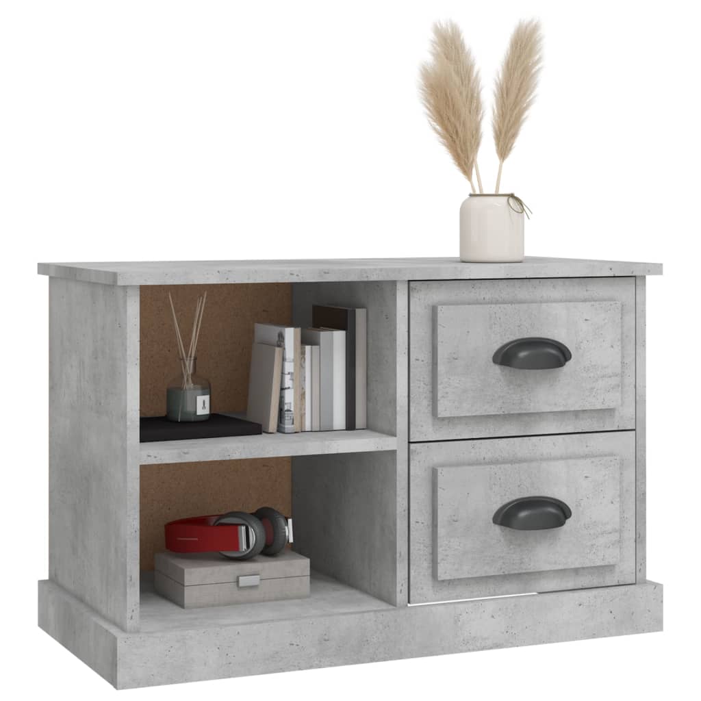 Betonszürke szerelt fa tv-szekrény 73x35,5x47,5 cm Betonszürke szerelt fa tv-szekrény 73x35,5x47,5 cm