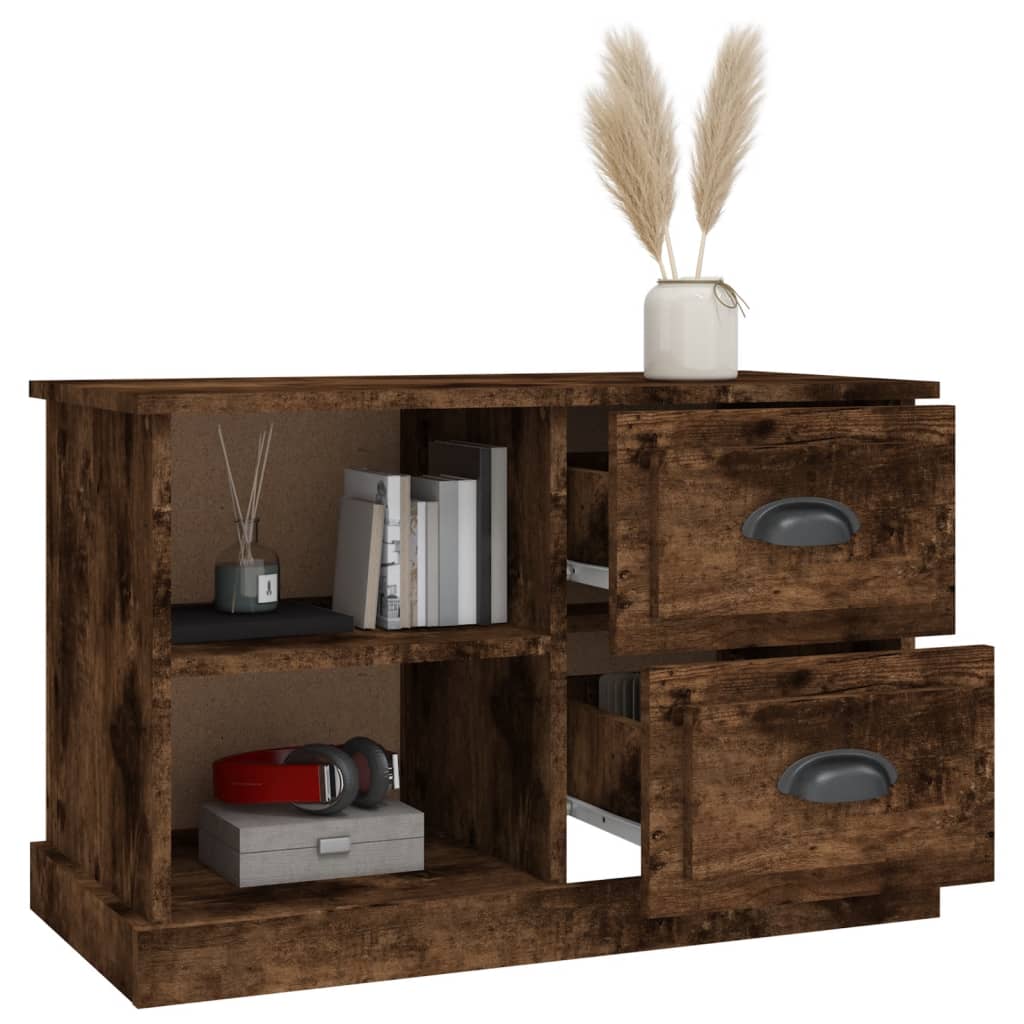 Füstös tölgy színű szerelt fa tv-szekrény 73x35,5x47,5 cm Füstös tölgy színű szerelt fa tv-szekrény 73x35,5x47,5 cm