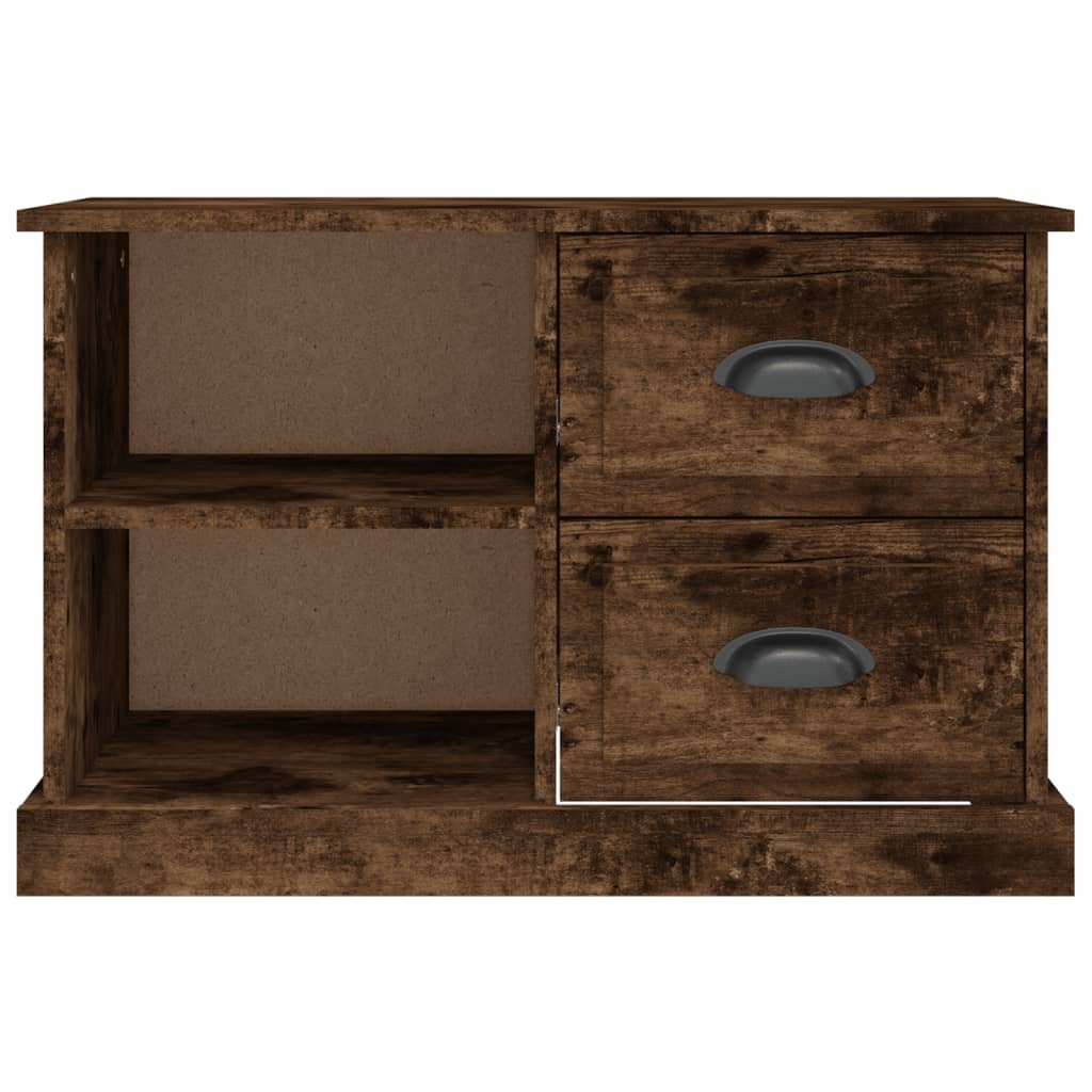 Füstös tölgy színű szerelt fa tv-szekrény 73x35,5x47,5 cm Füstös tölgy színű szerelt fa tv-szekrény 73x35,5x47,5 cm
