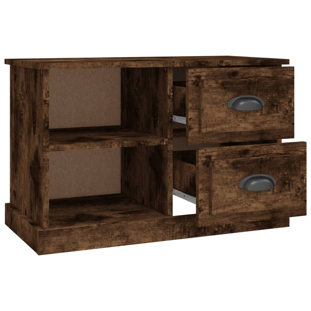 Füstös tölgy színű szerelt fa tv-szekrény 73x35,5x47,5 cm Füstös tölgy színű szerelt fa tv-szekrény 73x35,5x47,5 cm