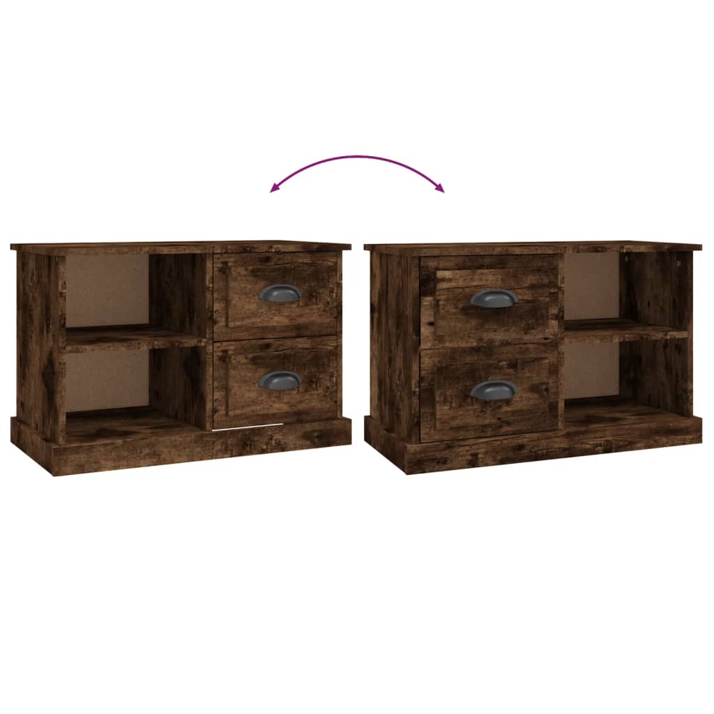 Füstös tölgy színű szerelt fa tv-szekrény 73x35,5x47,5 cm Füstös tölgy színű szerelt fa tv-szekrény 73x35,5x47,5 cm