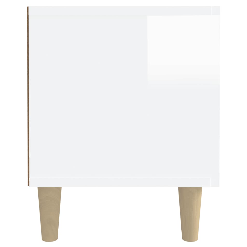 Magasfényű fehér szerelt fa tv-szekrény 180 x 31,5 x 40 cm Magasfényű fehér szerelt fa tv-szekrény 180 x 31,5 x 40 cm