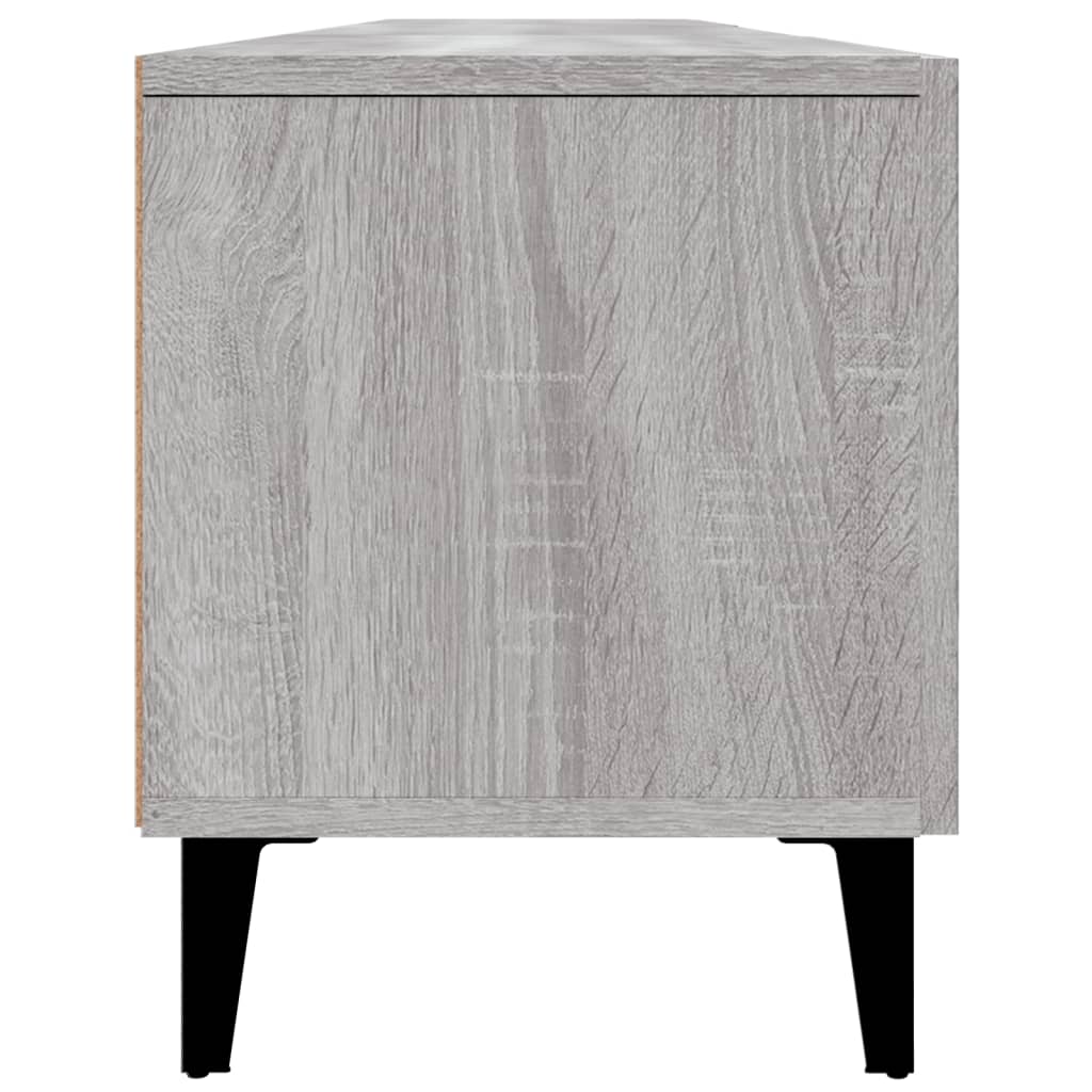 Szürke sonoma színű szerelt fa tv-szekrény 180 x 31,5 x 40 cm Szürke sonoma színű szerelt fa tv-szekrény 180 x 31,5 x 40 cm