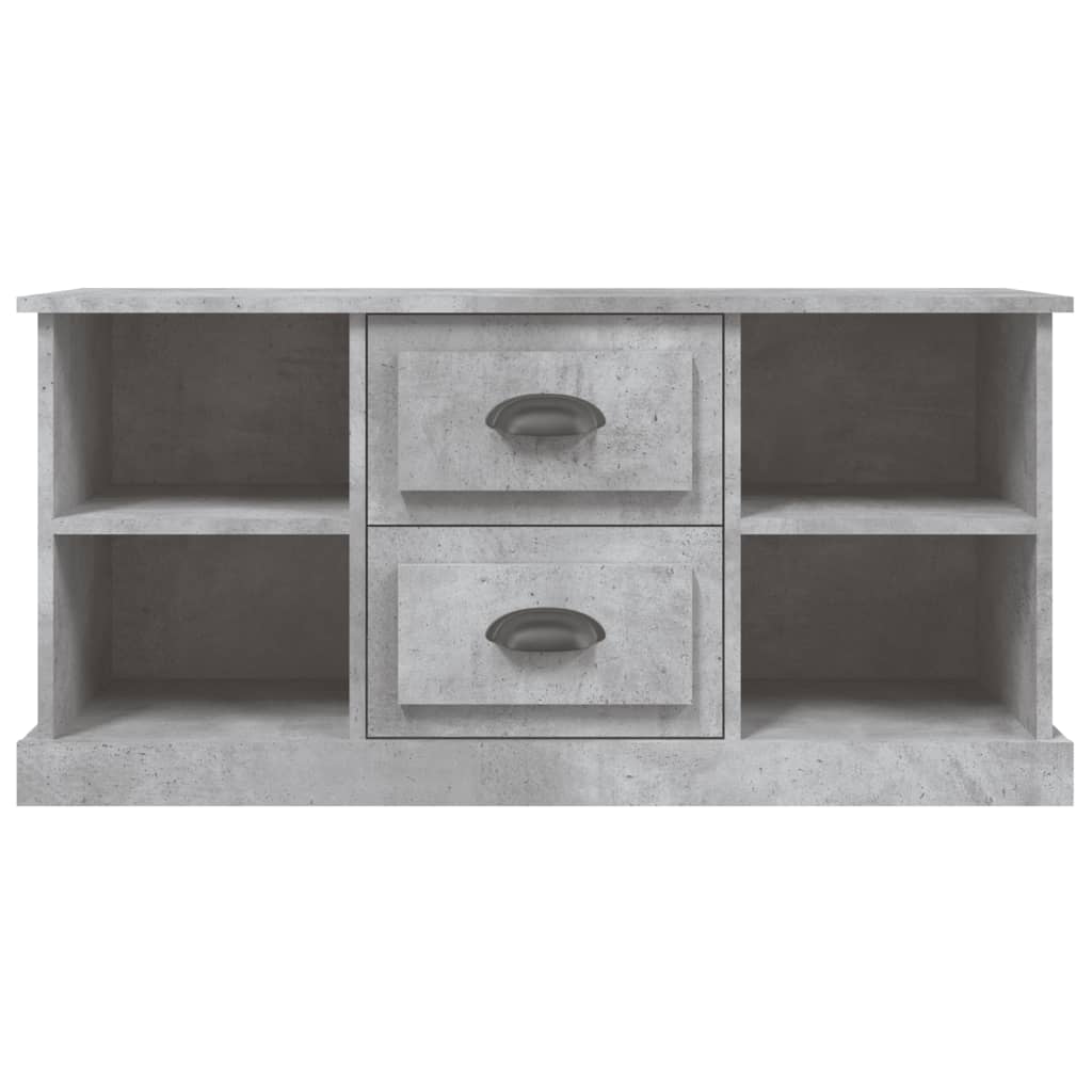Betonszürke szerelt fa tv-szekrény 99,5 x 35,5 x 48 cm