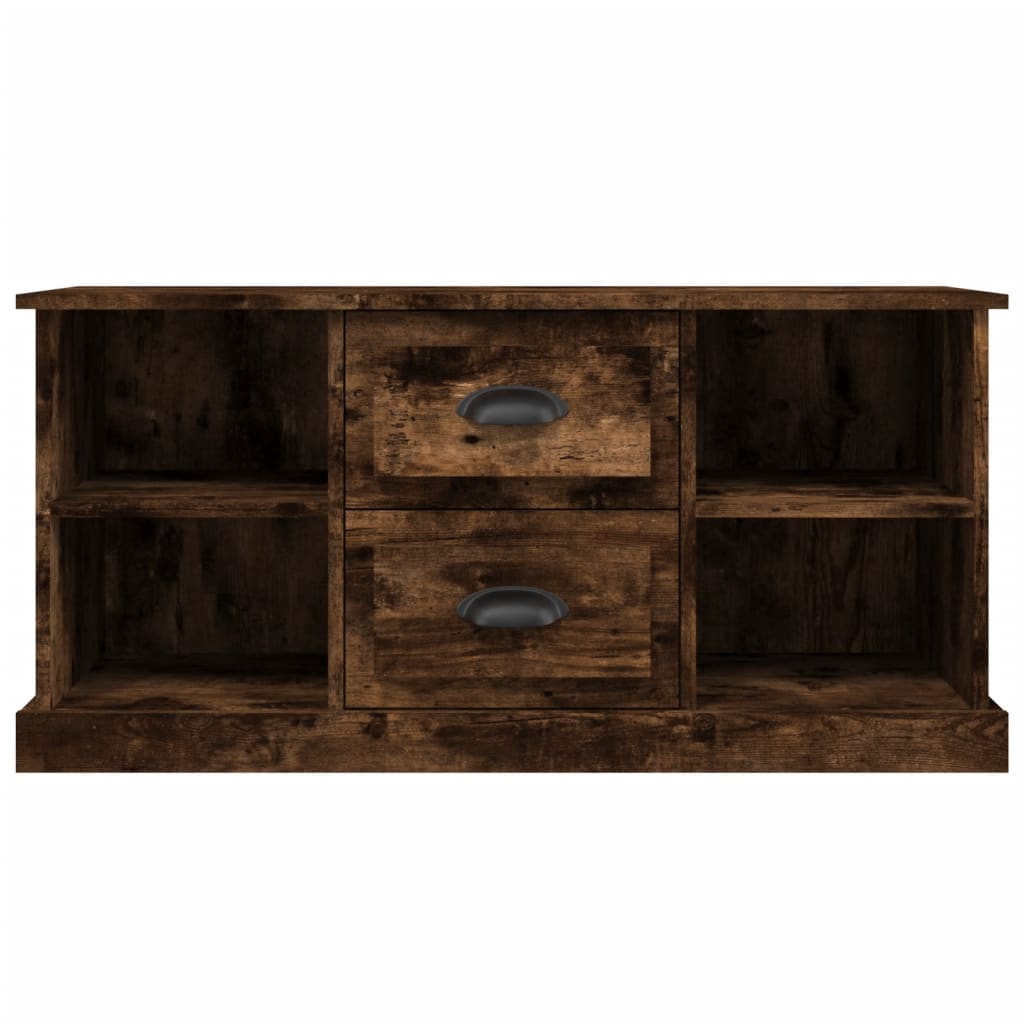 Füstös tölgyszínű szerelt fa tv-szekrény 99,5x35,5x48 cm Füstös tölgyszínű szerelt fa tv-szekrény 99,5x35,5x48 cm