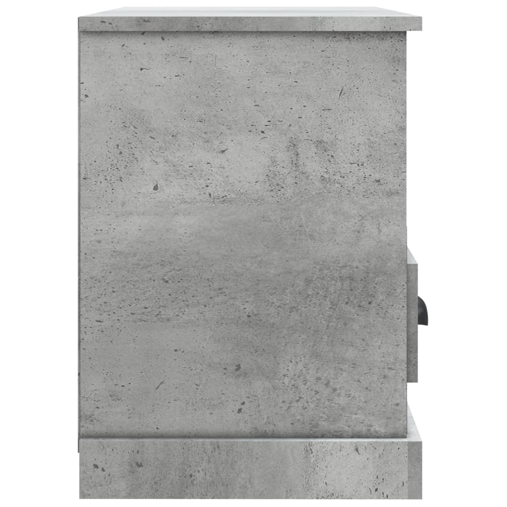 Betonszürke szerelt fa tv-szekrény 80 x 35 x 50 cm
