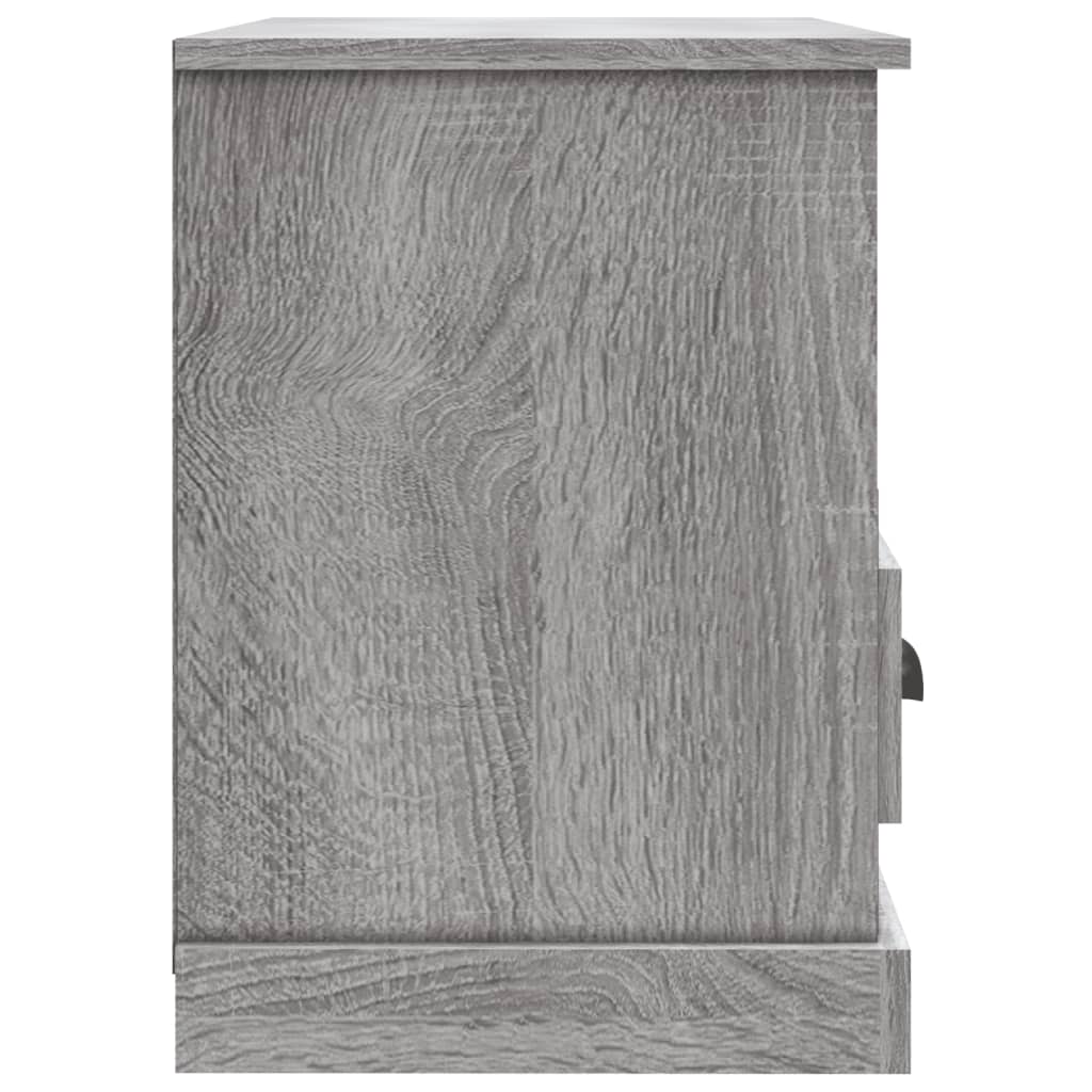 Szürke sonoma színű szerelt fa tv-szekrény 80 x 35 x 50 cm