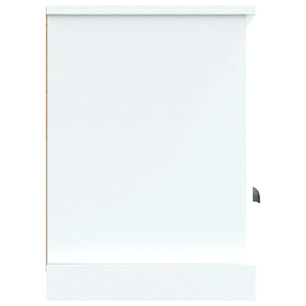 Fehér szerelt fa tv-szekrény 100x35x50 cm