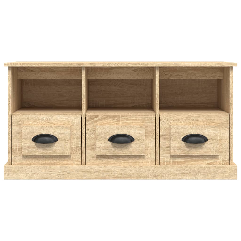 Sonoma-tölgyszínű szerelt fa tv-szekrény 100x35x50 cm Sonoma-tölgyszínű szerelt fa tv-szekrény 100x35x50 cm