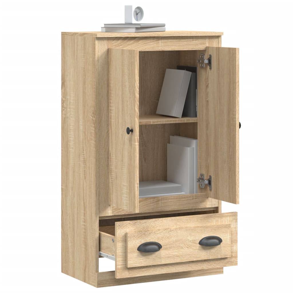 Sonoma tölgy szerelt fa magasszekrény 60x35,5x103,5 cm
